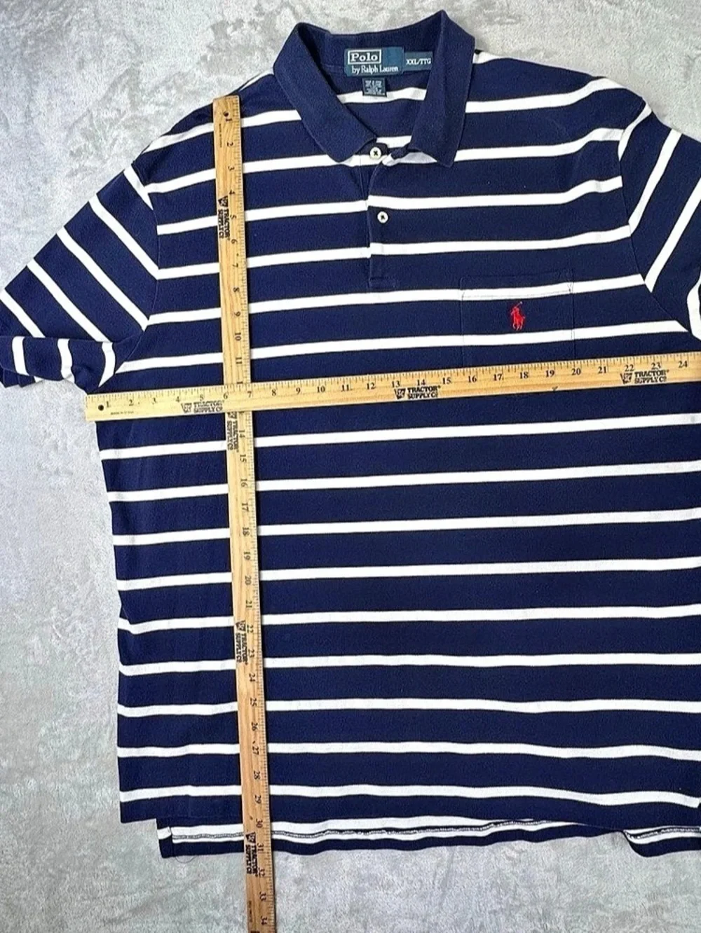 Polo Ralph Lauren Polo Striped Polo Blue & White XXL